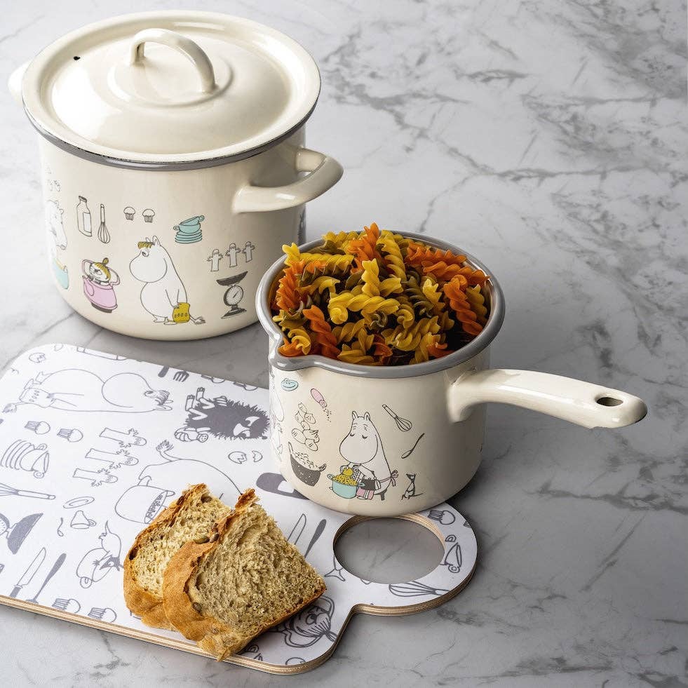 MOOMIN Enamel Saucepan Bon Appétit 1.3 L