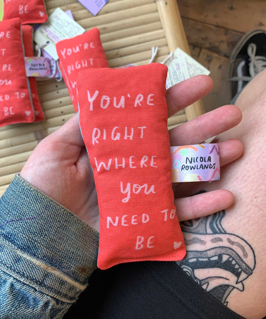 Sensory Palm Lavender Bag - You're Right Where You Need To Be