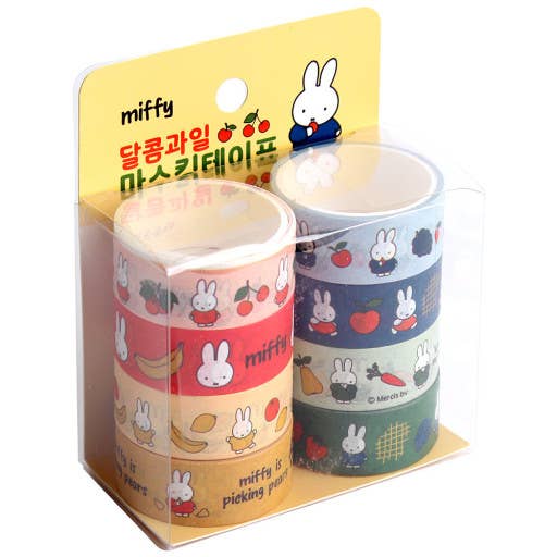 Miffy Sweet Fruit Deco Masking Tape 8Pcs