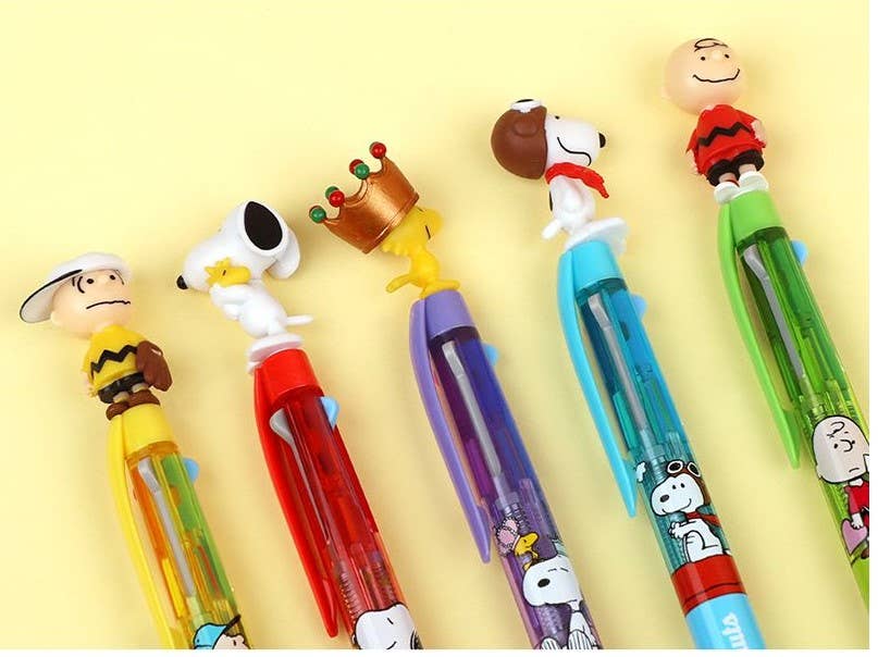 Peanuts Snoopy Figure Mascot 3-Colour Pens