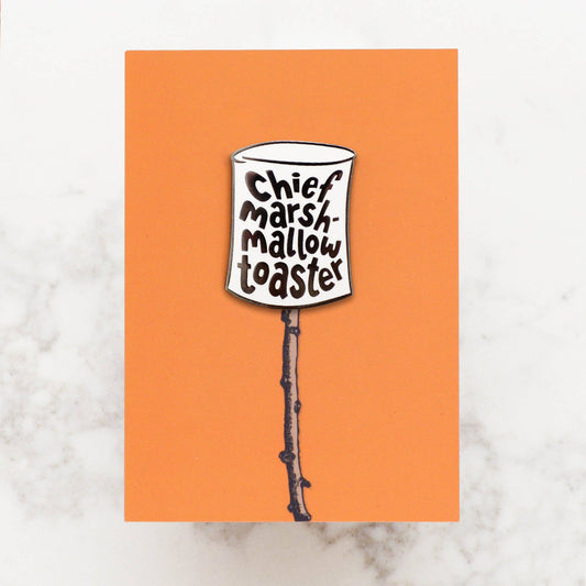 Chief Marshmallow Toaster Enamel Pin
