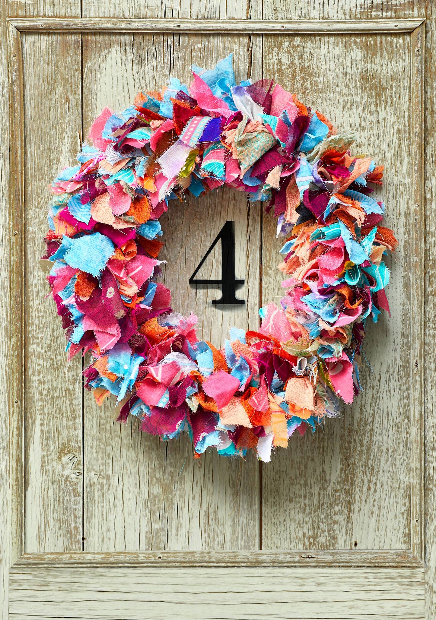 Recycled Sari Wreath Multi