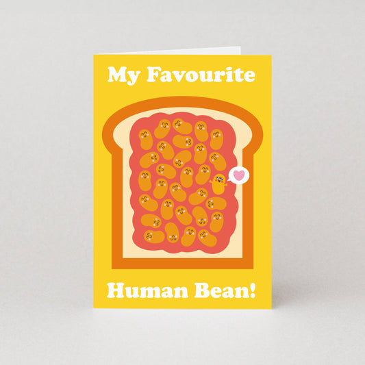 Favourite Human Bean Card