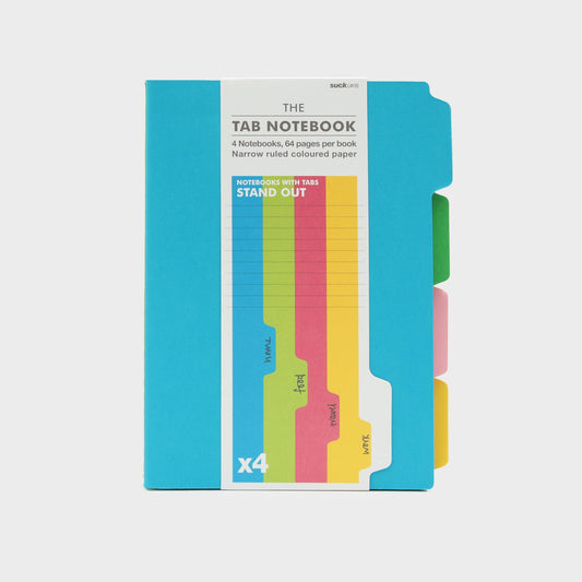 Set of 4 A4 Tab Notebooks
