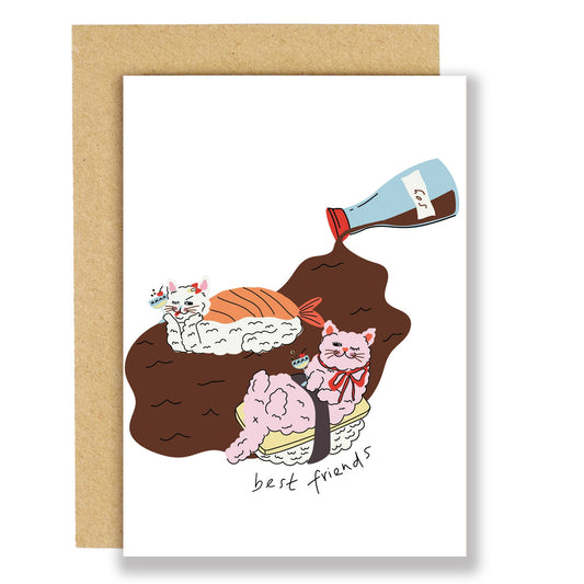 Best Friends Sushi Birthday Card