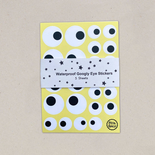 Googly Eye Waterproof Stickers - 5 Sheets
