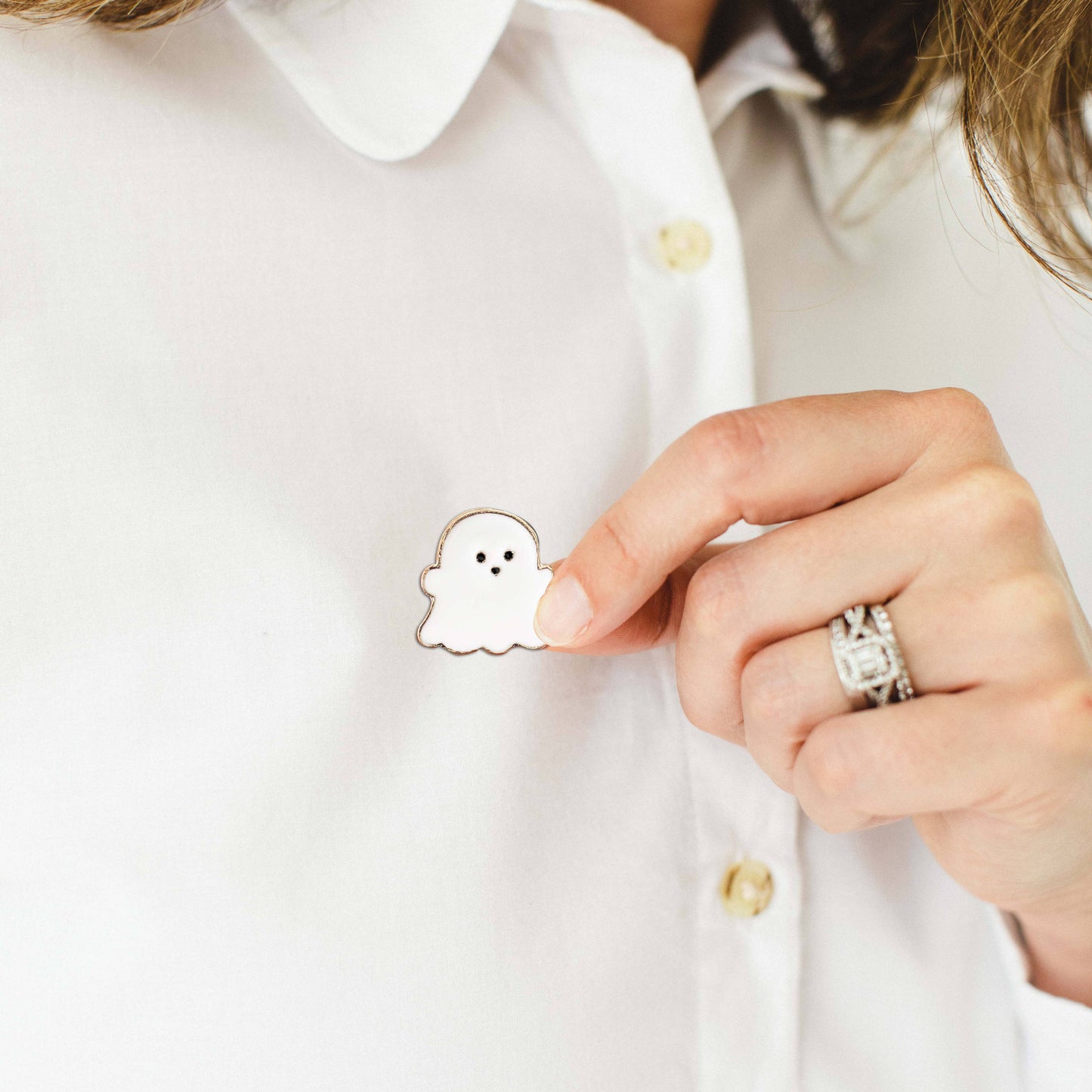 Halloween Cute Ghost Enamel Pin