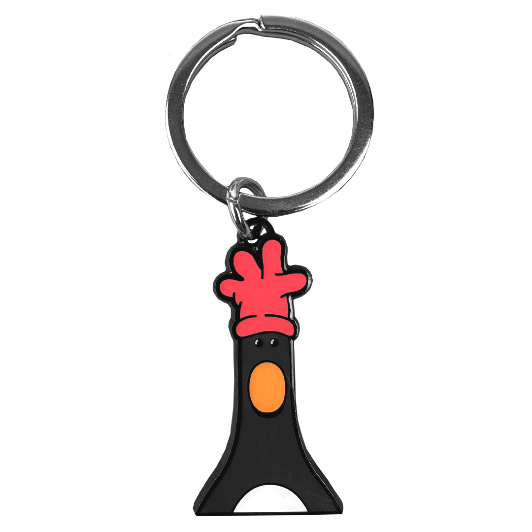 Feathers Head Keyring