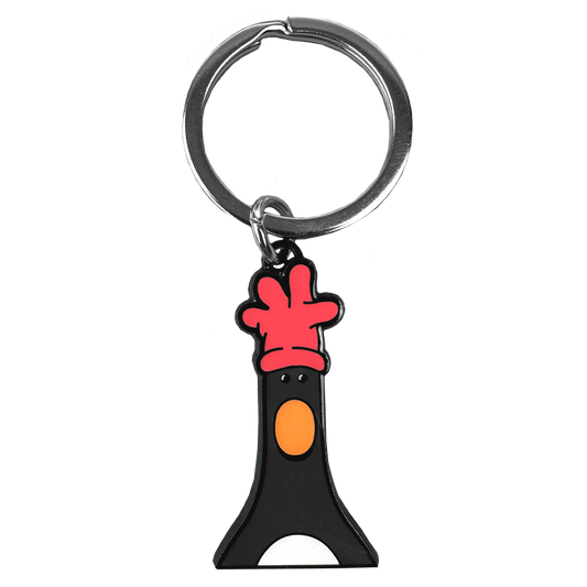 Feathers Head Keyring