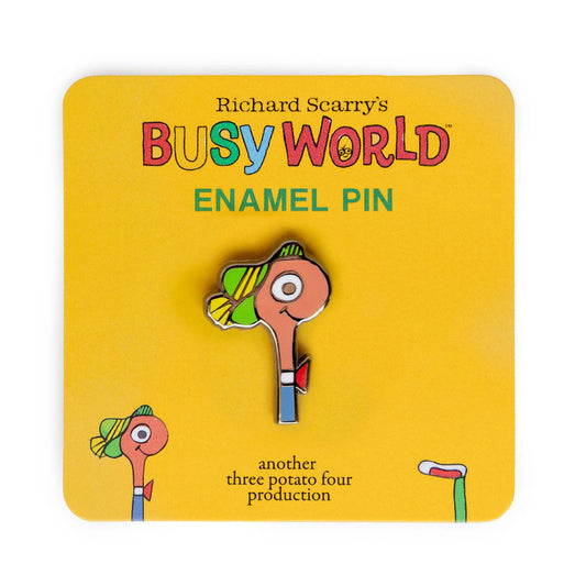Busy World Lowly Worm Enamel Pin - 3P4 x Richard Scarry®