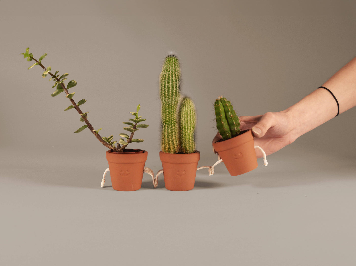 Hand-Holding Succulent Pots Ceramic Planters