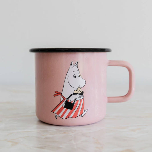 MOOMIN Enamel Mug Moominmamma Pink 0.37L