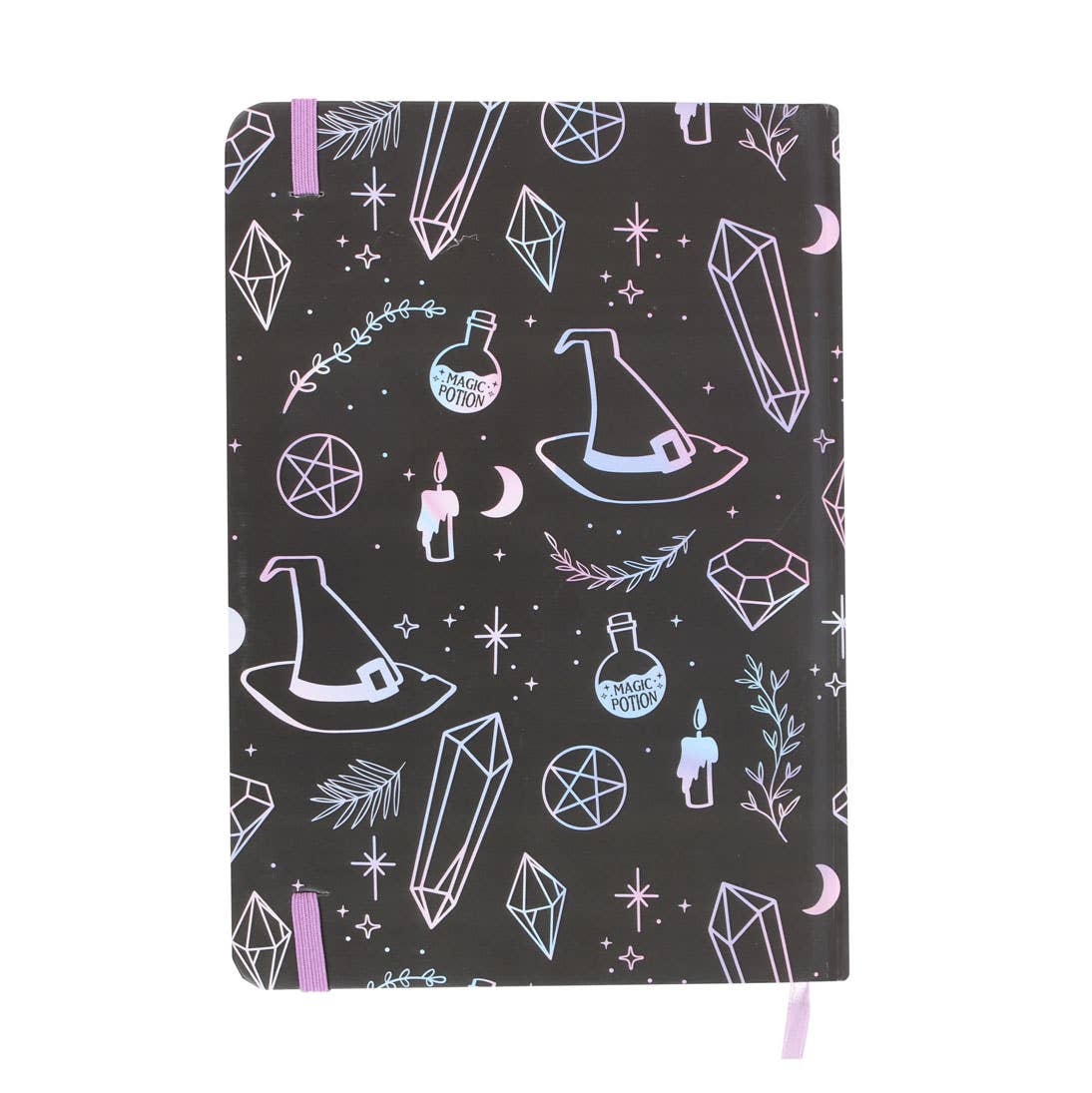 Crystal Witch Foil Edged A5 Lined Notebook