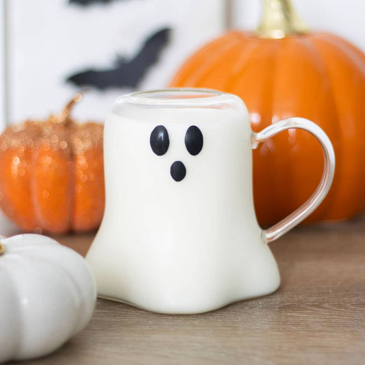 Halloween Ghost Shaped Glass Mug