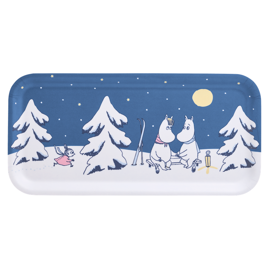 MOOMIN Christmas Tray Starry Night 27 x 13cm