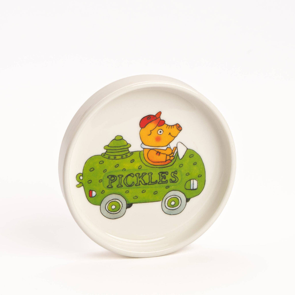 Magpie x Richard Scarry Pickle Car Round Trinket Dish