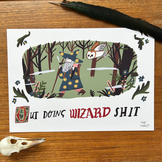 Wizard Shit Print 