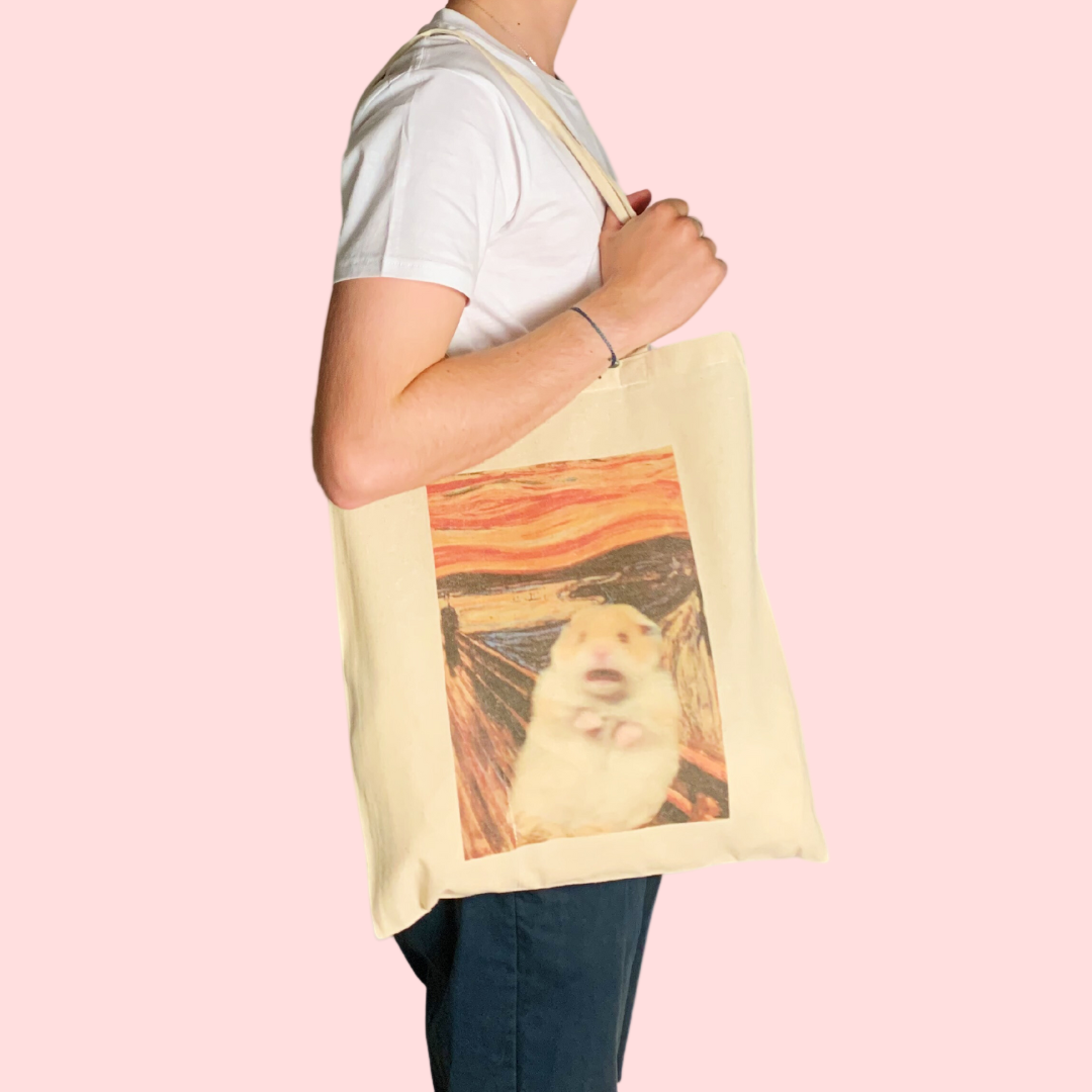 The Scream Hamster Tote Bag