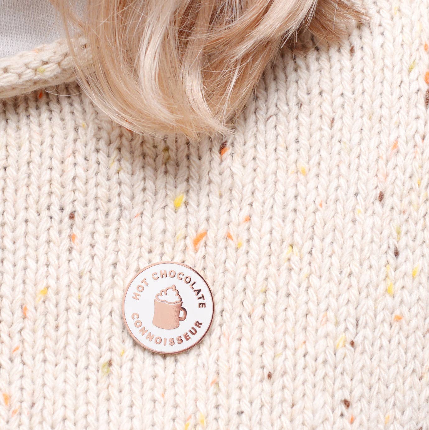 Hot Chocolate Connoisseur Enamel Pin