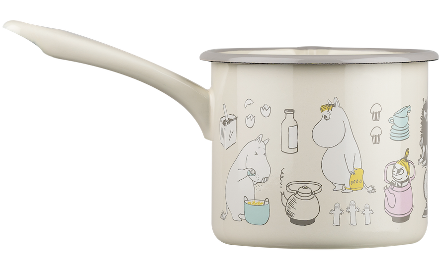 MOOMIN Enamel Saucepan Bon Appétit 1.3 L