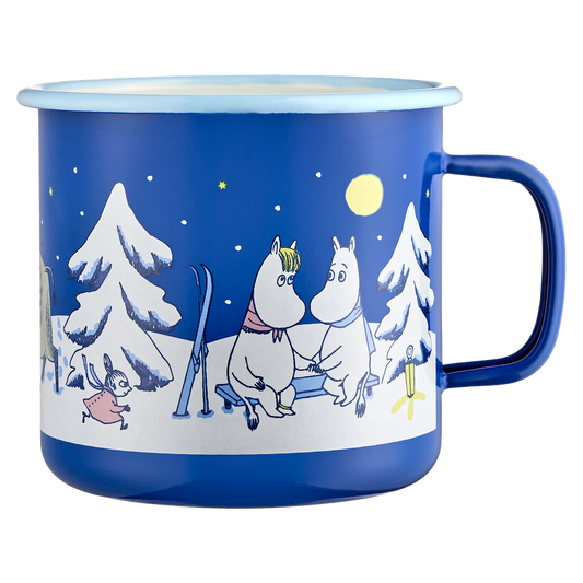 MOOMIN Christmas Enamel XL Mug Starry Night 0.80L