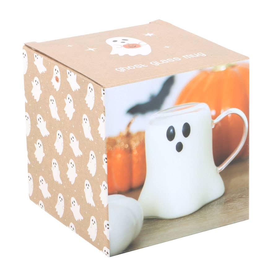 Halloween Ghost Shaped Glass Mug