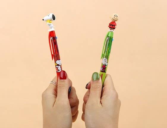 Peanuts Snoopy Figure Mascot 3-Colour Pens