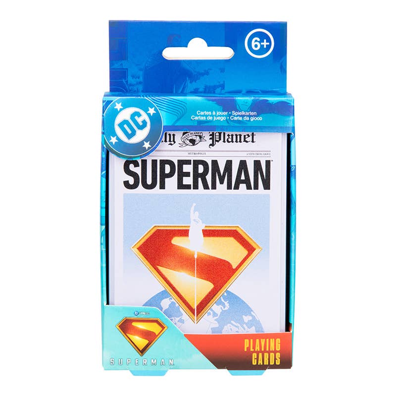Superman Playing Cards in a Tin
