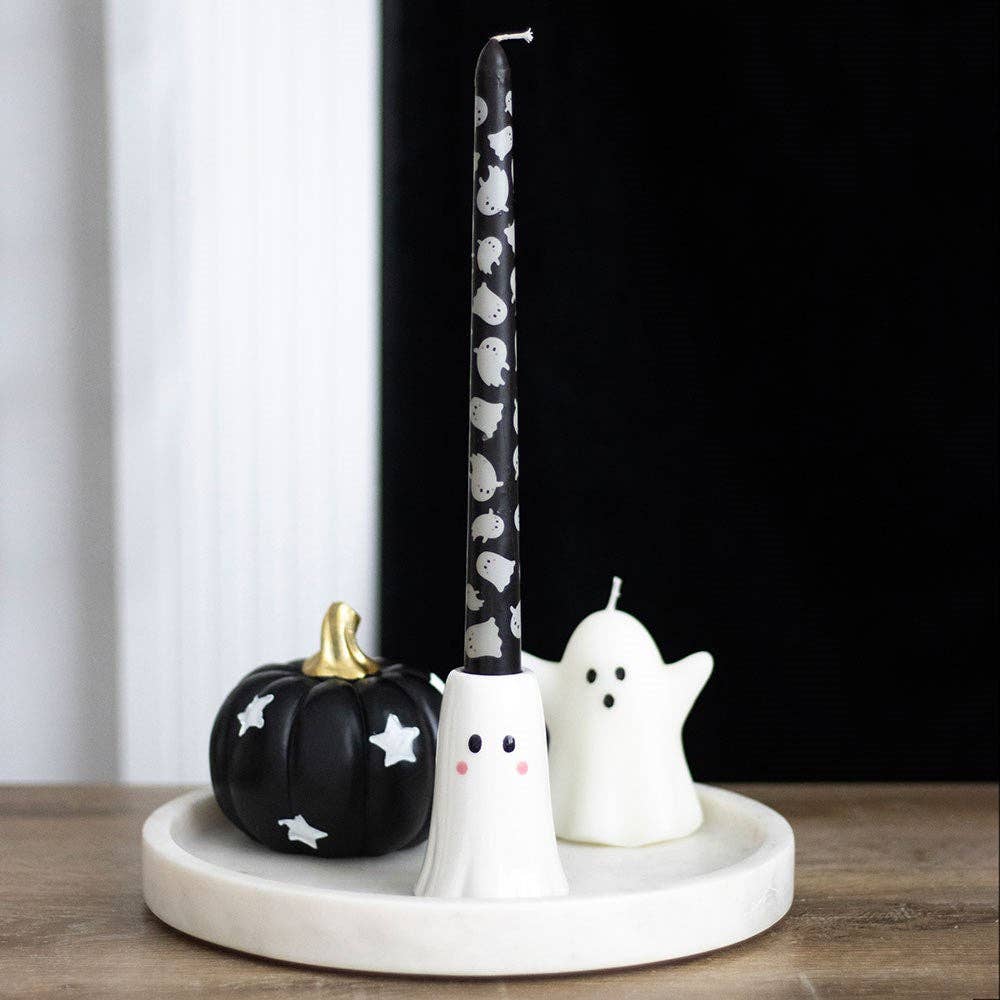 Ghost Candle Holder with Taper Candle