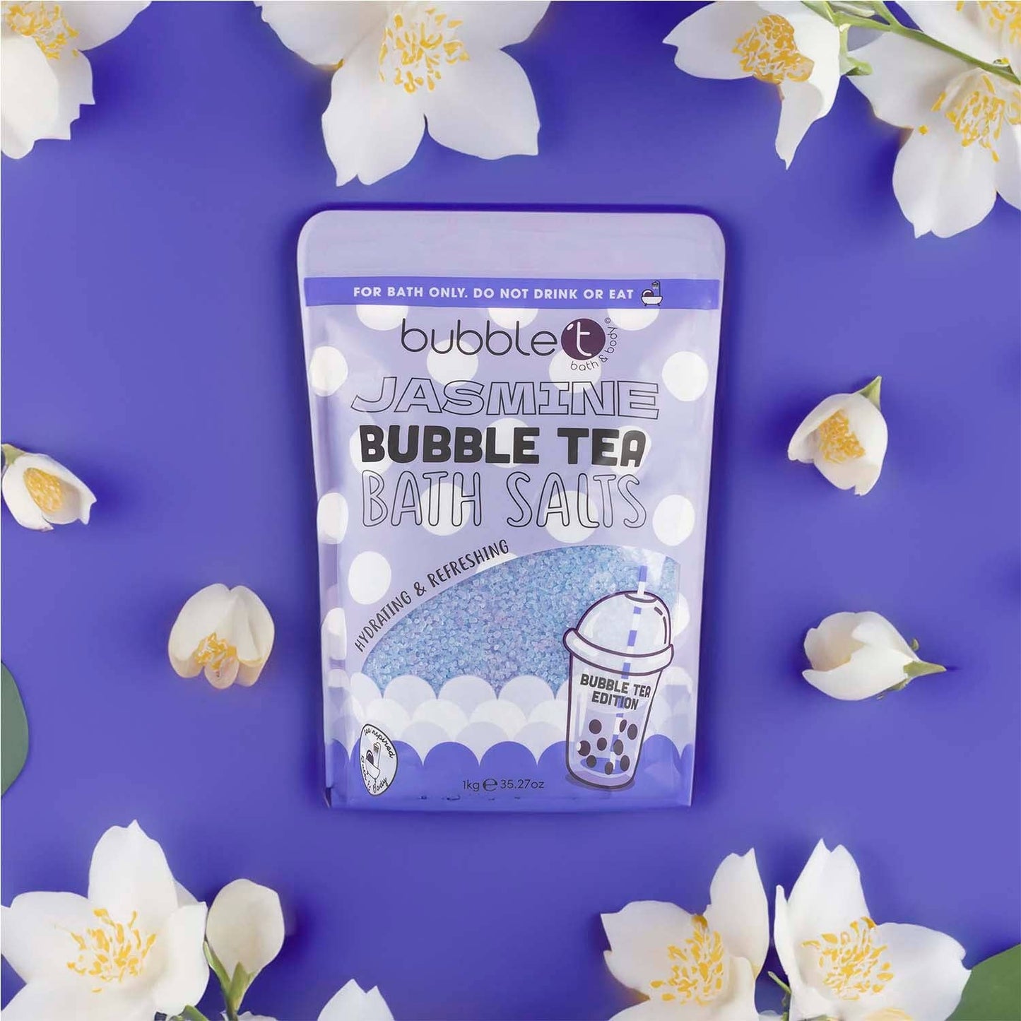 Jasmine Bath Salts - Bubble Tea Edition (1KG)