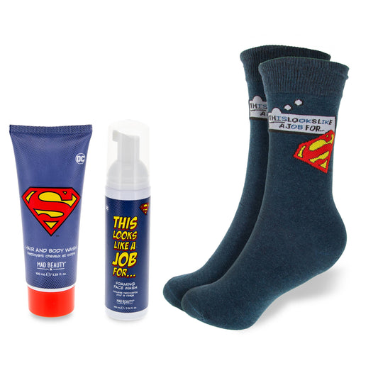 Superman Body Care Sock Gift Set