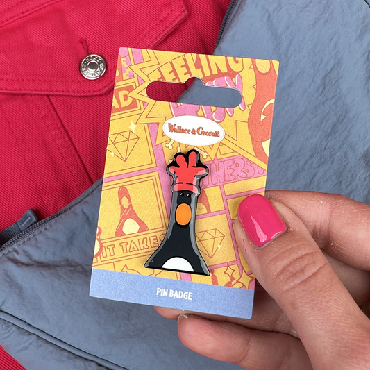 Feathers McGraw Head Pin Badge