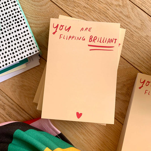 Flipping Brilliant Desk Jotter