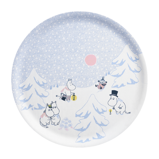 Moomin Tray Let It Snow 35cm