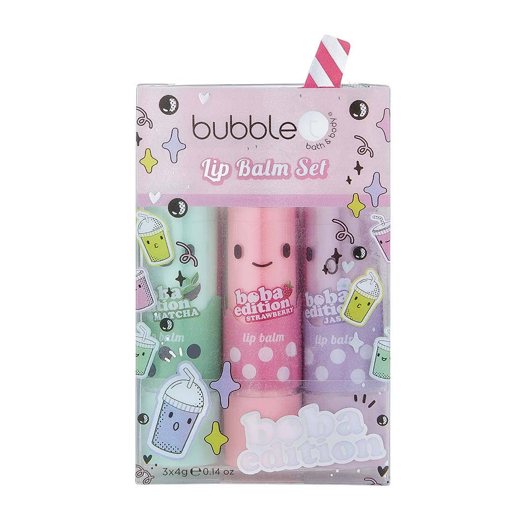 Boba Tea Lip Balm Gift Set (3 x 4g)