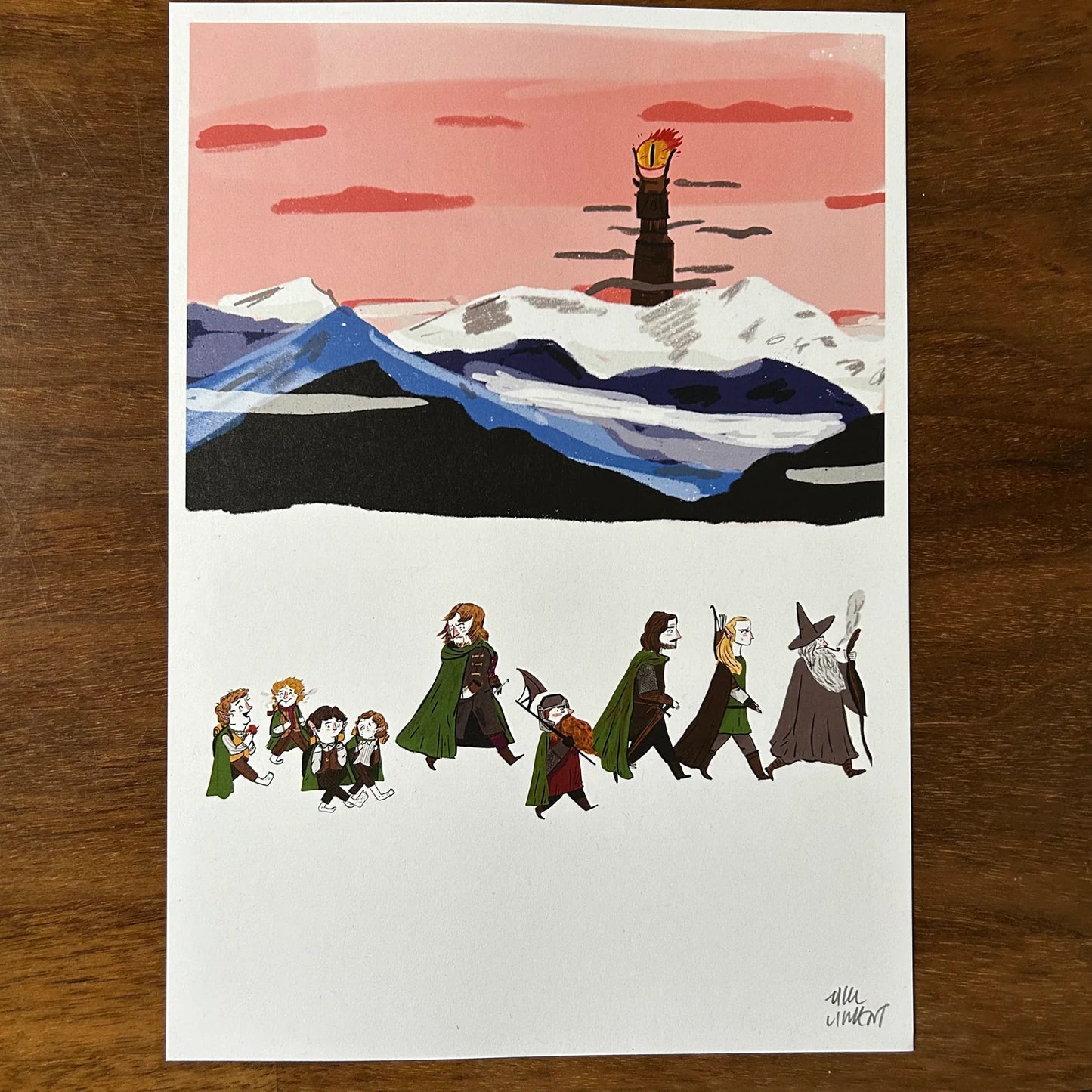 Lord of The Rings Fellowship Print