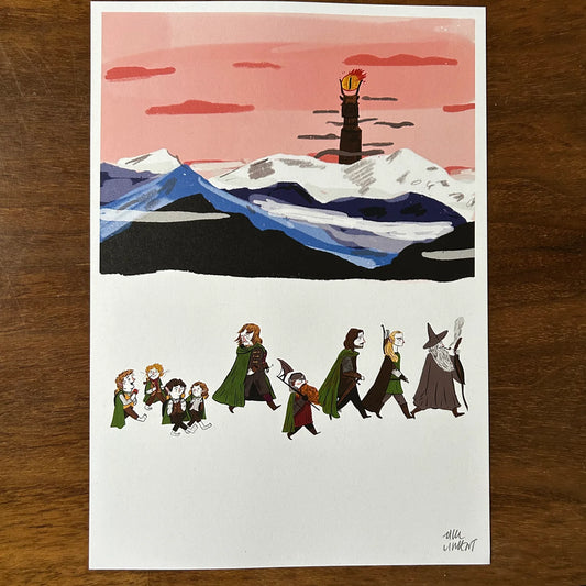 Lord of The Rings Fellowship Print