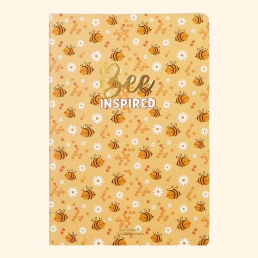 Bee Medium Plain Notebook