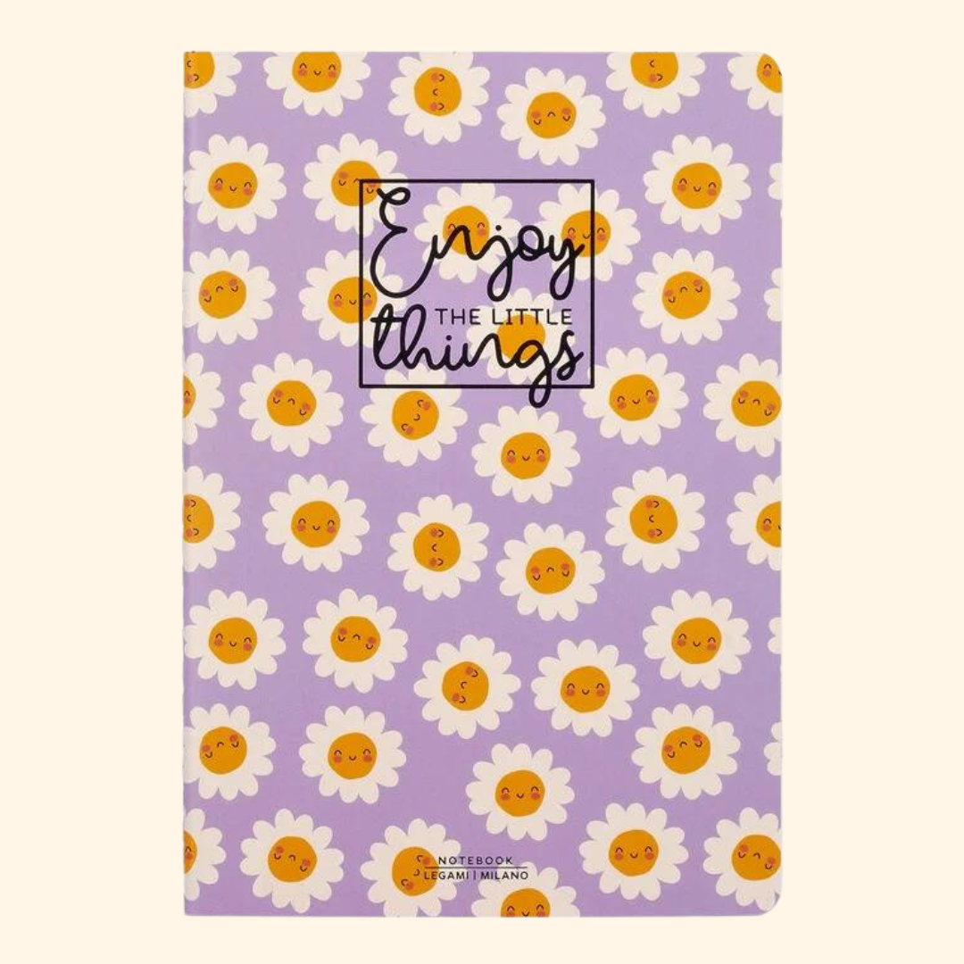 Daisy Medium Plain Notebook