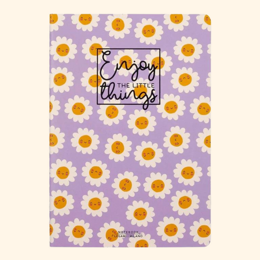 Daisy Medium Plain Notebook