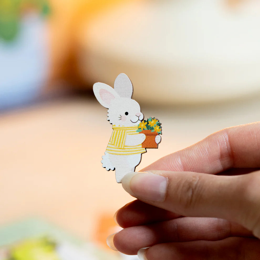 Friendly Little Bunny Pin