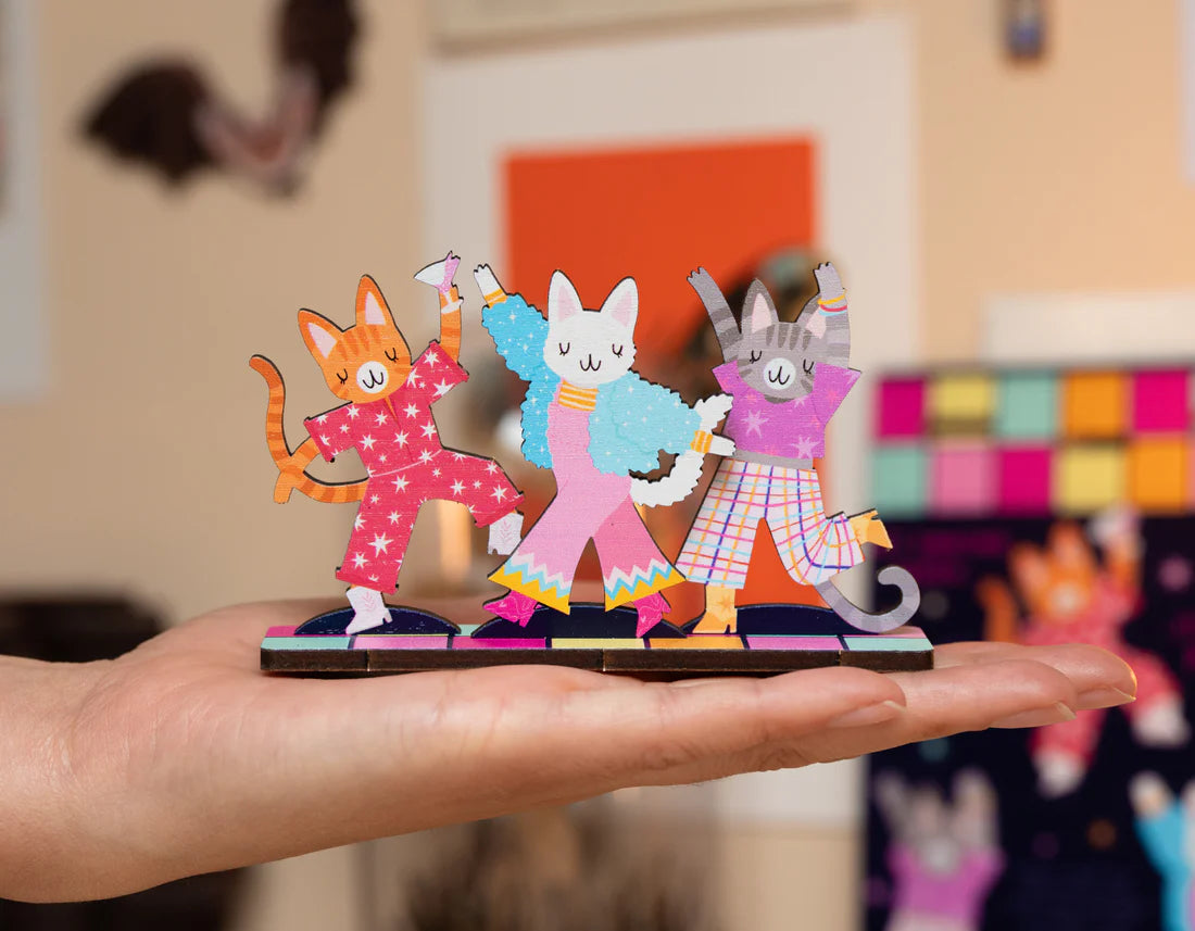 Disco Cats Pop Out Card