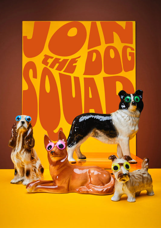Join The Dog Squad Giclée Print A4