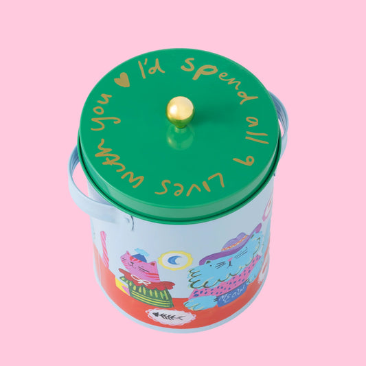 Cool Cat Club Storage Tin & Scoop