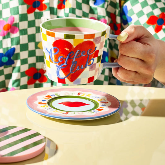 Coffee Club Cup & Saucer Mug Gift Set