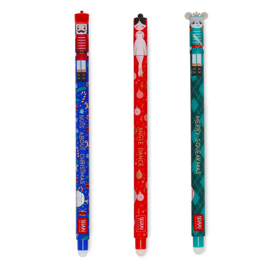 The Nutcracker 3 Erasable Christmas Gel Pens