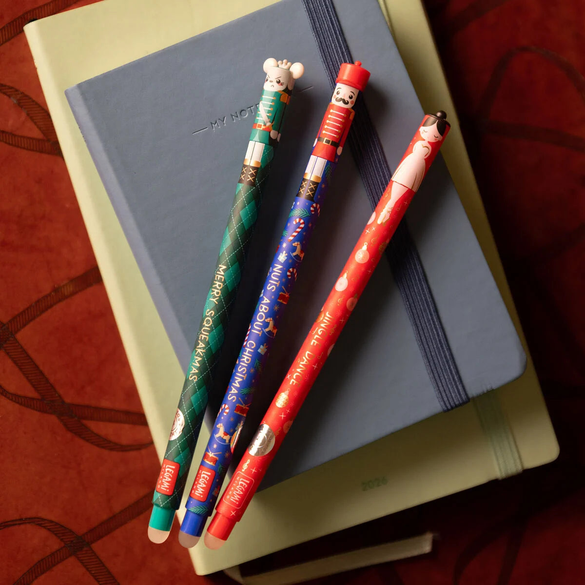 The Nutcracker 3 Erasable Christmas Gel Pens