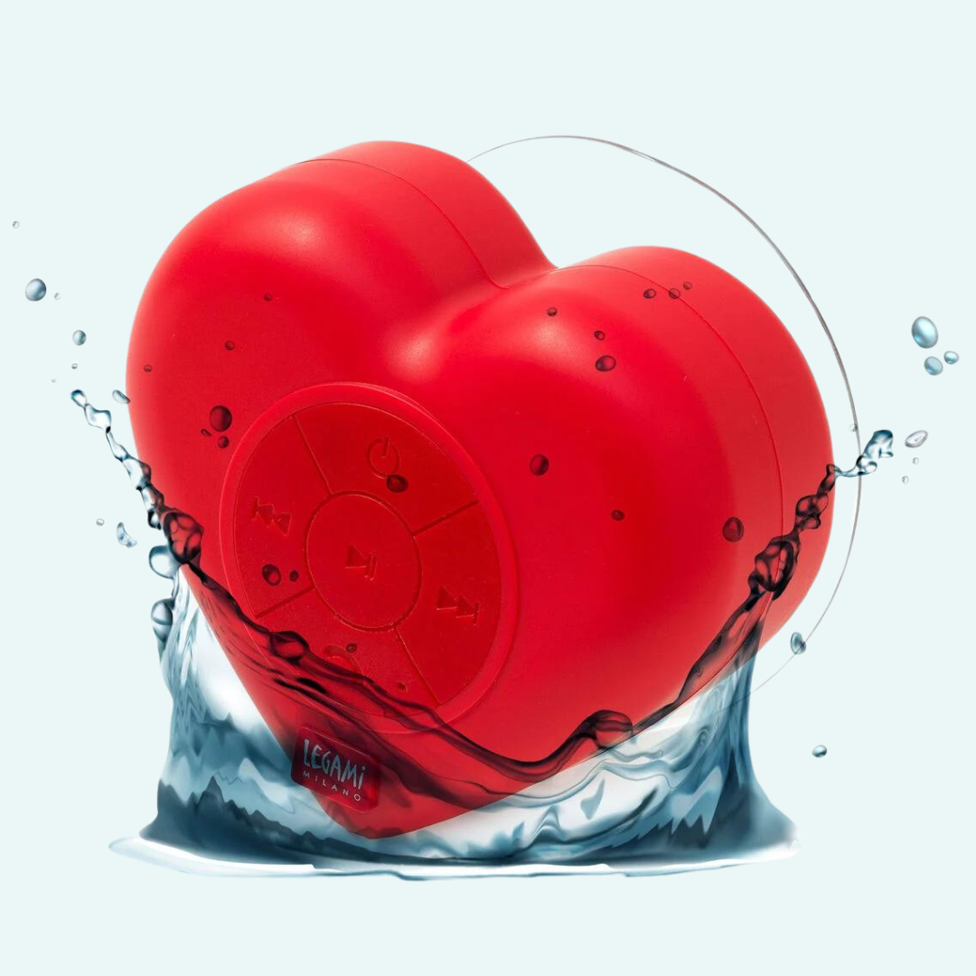 Heart Water-Resistant Bluetooth Hands-Free Speaker