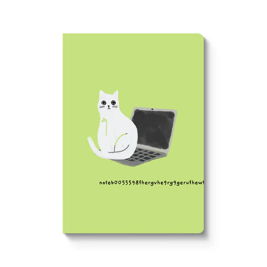 Laptop Cat A5 Paperback Notebook Ken The Cat