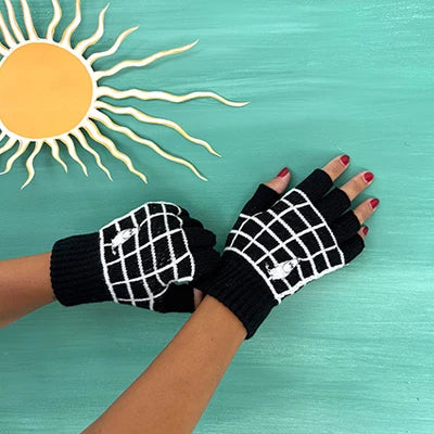 Moomin Angry Fingerless Gloves